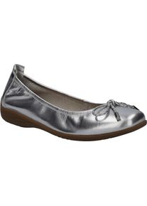 Ballerina Josef Seibel "Fenja 09, silber", Damen, Gr. 36, silber, Obermaterial: 100% Rindsleder Leather cow., Schuhe Ballerina