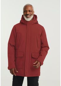 Funktionsparka Jack Wolfskin "CANYON SHIELD PARKA M", Herren, Gr. XL (54/56), rot (merlot), Obermaterial: 100% Polyamid. F&uuml;llung: 100% Polyester. Futter: 100% Polyester, Jacken Funktionsparka, mit TEXAPORE-Technologie, atmungsaktiv, wasserdicht, winddicht