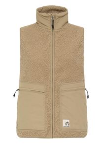 Funktionsweste North Bend "Funktionsweste NBGalan W Teddy Vest", Damen, Gr. 42, beige (cornstalk), Obermaterial: 100% Polyester Pol. recyc.., Westen Funktionsweste