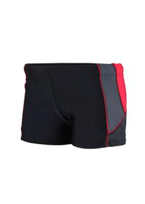 Badehose AQUARTI "Badehose Jungen Kurze Badehose mit Eins&auml;tzen Seitlich", Jungen, Gr. 146, N-Gr, rot (schwarz, graphit, rot), Obermaterial: 80% Polyamid PA. 20% Elasthan EL., Badehosen Badehose