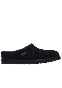 Hausschuh Skechers "RENTEN-ULRICH", Herren, Gr. 48,5, schwarz, Velourslederimitat, Schuhe Hausschuh, H&uuml;ttenschuh, Wohlf&uuml;hlschuh, Slipper zum Schlupfen
