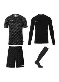 Sportanzug Uhlsport "Torwart-Sets Progressive Kids", M&auml;dchen, Gr. 164, schwarz, Obermaterial: 100% Polyester Pol. recyc.., Sportanz&uuml;ge Sportanzug