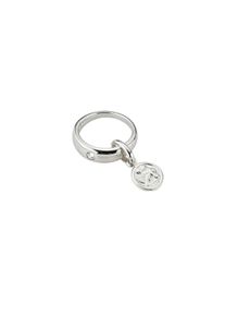 Kettenanh&auml;nger Firetti "Schmuck Geschenk Silber 925 Halsschmuck Anh&auml;nger Taufring Engelmotiv", silber (silberfarben, kristallwei&szlig;, kristallwei&szlig;), Schmuckanh&auml;nger, Damen, Silber 925 (Sterlingsilber), 0,76 g, Kettenanh&auml;nger, mit Zirkonia (synth.)
