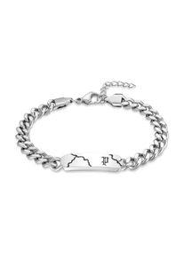 Armband Police "Fracture", silber (edelstahlfarben), Armb&auml;nder, Herren, 22,5cm, Edelstahl, Armband