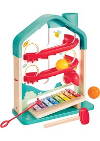 Kugelbahn HAPE "Melodien-Haus", bunt, Kugelbahnen, BabyB:29cm H:35cm T:17cm, Holz, Kunststoff, Kugelbahn, B:29cm H:35cm T:17cm