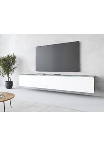 Home Affaire "LOWBOARD VERA, wahlweise mit oder ohne Beleuchtung" Modernes griffloses TV-Board, 180 cm TV-Schrank, stehend und h&auml;ngend