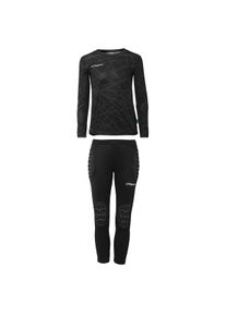 Sportanzug Uhlsport "Torwart-Sets Prediction Junior Kids", M&auml;dchen, Gr. 116, schwarz, Obermaterial: 100% Polyester Pol. recyc.., Sportanz&uuml;ge Sportanzug