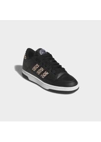 Sneaker adidas Sportswear "RAPID COURT LOW", Damen, Gr. 39, schwarz (core schwarz, supplier colour, ftwr wei&szlig;), Synthetik, Schuhe Sneaker, mit Leo Muster