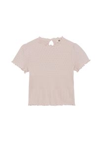 Rundhalsshirt EN FANT "Rundhalsshirt ENT-shirt SS Pointelle", M&auml;dchen, Gr. 92, rosa (veiled rose), Obermaterial: 100% Baumwolle CO., Shirts Rundhalsshirt