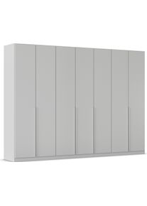 Dreht&uuml;renschrank OTTO HOME "Kleiderschrank Schrank Garderobe AGORDO Schlafzimmer", grau (seidengrau), B:315cm H:229cm T:54cm, Holzwerkstoff, Schr&auml;nke, Dreht&uuml;renschrank, durchdachte Innenausstattung, in 8 Breiten und 2 H&ouml;hen MADE IN GERMANY