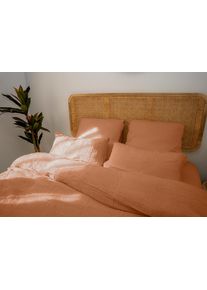 EMMA Drap Housse Coton Gaze 160x200 - Blanc