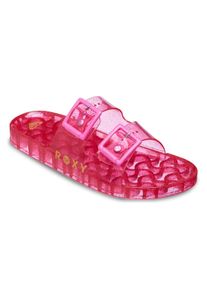 Sandale Roxy "Kattie Glitter", Damen, Gr. 9(40), pink (sangria sunset), Obermaterial: 95% Synthetik-PVC/ 5% Synthetik-Kunststoffschnalle, Futter: N/A, Laufsohle: 100% Synthetik-PVC., Schuhe Sandale