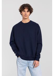 Sweatshirt Fruit of the Loom "Iconic Premium Sweat", Herren, Gr. L, blau (deep navy), Obermaterial: 70% Baumwolle, 30% Polyester, normal, Rundhals, angesetztes B&uuml;ndchen, Sweatshirts Sweatshirt, mit angesetzten B&uuml;ndchen, aus Baumwolle und Polyester