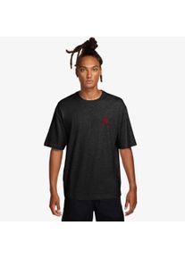 Trainingsshirt Jordan "M J JUMPMAN SS LBR TEE 2", Herren, Gr. L, schwarz (schwarz, gym rot), Obermaterial: 100% Baumwolle, normal, Rundhals, Shirts Trainingsshirt, leichtes Material, schnell trocknend, sportliche Passform