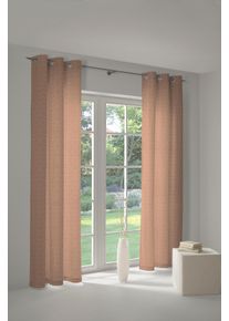 Vorhang Adam "Urban Cactus" Gr. 1, braun, B:145cm H:145cm, Jacquard, Baumwolle (Bio-Baumwolle), Gardinen, Vorhang, aus 100% Bio-Baumwolle