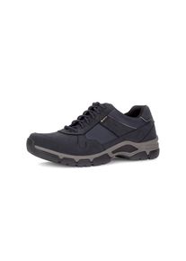 Keilsneaker Gabor, Herren, Gr. 9,5 (44), grau (blau), Nubukleder, Textil, Schuhe Keilsneaker, Schn&uuml;rer, Freizeitschuh in Bequemweite G (= weit)