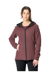 Fleecepullover Vaude "WOMEN'S NEYLAND FLEECE HOODY II", Damen, Gr. 46, braun (ruby dusk), Obermaterial: 100% Polyester. Futter: 100% Polyester, Sweatshirts Fleecepullover