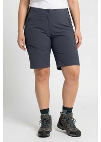 Funktionsshorts Maier Sports "Da-Shorts el. Inara Short Vario", Damen, Gr. 46, N-Gr, grau (night sky), Obermaterial: 90% Polyamid, 10% Elasthan, Hosen Funktionsshorts, mit vier Rei&szlig;verschlusstaschen, schnell trocknend, wasserabweisend