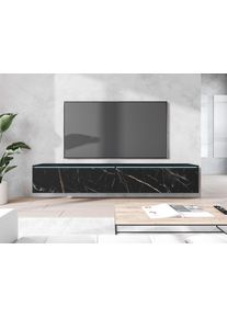 Home Affaire "LOWBOARD VERA, wahlweise mit oder ohne Beleuchtung" Modernes griffloses TV-Board, 180 cm TV-Schrank, stehend und h&auml;ngend
