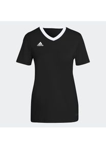 Fu&szlig;balltrikot adidas Performance "ENTRADA 22 TRIKOT", Damen, Gr. XS, schwarz, Obermaterial: 100% Polyester, bestickt, V-Ausschnitt, Trikots Fu&szlig;balltrikot