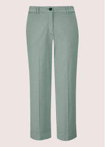 Madeleine Mode Caprihose MADELEINE "Hose Weite 7/8-Hose, B&uuml;gelfalten, Baumwolle", Damen, Gr. 22, N + K Gr, gr&uuml;n (hellsalbeigr&uuml;n), Obermaterial: 98% Baumwolle CO (CMIA). 2% Elasthan EL., Modern, normal, Hosen Caprihose