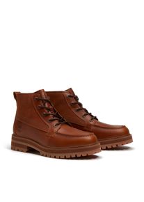 Schn&uuml;rboots Timberland "BRITTON DRIVE - MID LACE BOOT", Herren, Gr. 40, medium braun full grain, Leder, Schuhe Schn&uuml;rboots