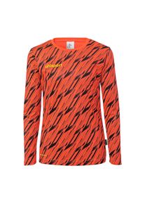 Sportanzug Uhlsport "Torwart-Sets Progressive Junior", M&auml;dchen, Gr. 140, rot (fluo rot, schwarz, fluo gel), Obermaterial: 100% Polyester Pol. recyc.., Sportanz&uuml;ge Sportanzug