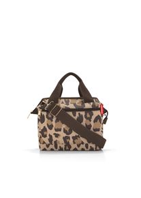 Reisetasche Reisenthel "allrounder S pocket", braun (leo macciato), B:39cm H:26cm T:16,5cm, Polyester, Taschen, Reisetasche, Tragehenkel, Rei&szlig;verschlussfach,Steckf&auml;cher, Trolley-Aufsteckfunktion