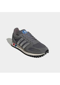 Sneaker adidas originals "LA TRAINER OG", Damen, Gr. 47, grau (grau four, silber metallic, sanftes wei&szlig;), Leder, Textil, Schuhe Sneaker