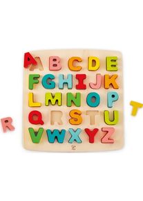 Steckpuzzle HAPE "Puzzle mit Gro&szlig;buchstaben", bunt, Puzzles, KinderB:29cm H:28cm, Holz, Steckpuzzle, B:29cm H:28cm