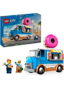 Konstruktionsspielsteine Lego "Donut Truck (60452), Lego City", bunt, Spielbausteine, Kinder, Kunststoff, Konstruktionsspielsteine, Made in Europe