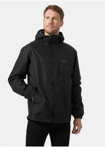 Regenjacke Helly Hansen "VANCOUVER RAIN JACKET", Herren, Gr. XL, schwarz, Obermaterial: 100% Polyester. Futter: 100% Polyester, normal, Jacken Regenjacke, wasserdichte und atmungsaktive HELLY TECH Protection-Technologie