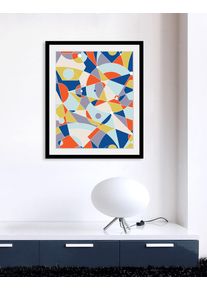 Bild queence "Selena", bunt (farbe rahmen: schwarz, farbe bild(er): bunt), B:40cm H:50cm, Acrylglas, Holz, Papier, Bilder, Bild, HD Premium Poster-Druck inkl. Holzrahmen