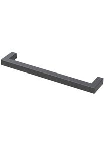 Griff SAPHIR "Quickset 945 M&ouml;bel-Griff kurz, Schwarz Matt, 17 cm breit, eckig", schwarz (schwarz matt), B:3,2cm H:1cm L:17cm, Aluminium, Griffe, Griff, Schrankgriff, Bohrabstand 160 mm, Aluminium
