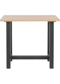 M&auml;usbacher Bartisch M&Auml;USBACHER, schwarz (schwarzstahl, eichefarben s&auml;gerau, schwarzstahl), B:140cm H:105cm T:70cm, Tische, Bartisch, Gestell in U-Form (Breite 120, 140 oder 160 cm)