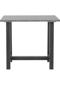 Bartisch M&Auml;USBACHER, schwarz (schwarzstahl, graphitfarben, schwarzstahl), B:140cm H:105cm T:70cm, Tische, Bartisch, Gestell in U-Form (Breite 120, 140 oder 160 cm)