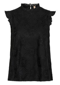 Blusentop Culture "Kurzarm-Bluse CUSIGLA", Damen, Gr. L, schwarz, Obermaterial: 70% Polyamid PA. 30% Baumwolle CO., Blusen Blusentop