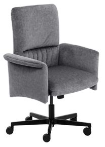 mayer Sitzm&ouml;bel Drehstuhl MAYER SITZM&Ouml;BEL "myCOSYWORXX Homeoffice Sessel", grau (grau, schwarz, grau), B:71cm H:97cm T:64cm, Stoff, St&uuml;hle, Drehstuhl, besonders bequem gepolstert
