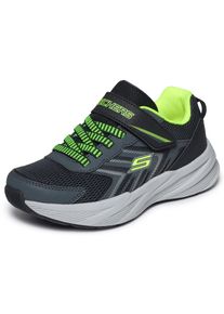 Sneaker Skechers "MICROSPEC TREAD", Jungen, Gr. 37, grau (grau, limette), Lederimitat, Textil, Schuhe Sneaker, Schn&uuml;rer mit Klettverschluss, Gr&ouml;&szlig;enschablone zum Download