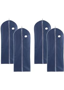 Kleidersack Wenko "Modell Air", blau, B/H/L: 60cm x 150cm, Polypropylen, Vlies, Kleiders&auml;cke, Kleidersack, 150 x 60 cm, mit Rei&szlig;verschluss, Sichtfenster & Kleiderb&uuml;gelaussparung