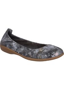 Ballerina Josef Seibel "Fenja 01, anthrazit-multi", Damen, Gr. 40, grau (anthrazit, multi), Obermaterial: 100% Rindsleder Leather cow., Schuhe Ballerina