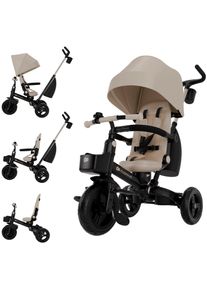 Dreirad Kinderkraft "Aveo 2 Plus", beige, Dreir&auml;der, Kinder, Dreirad, multifunktional
