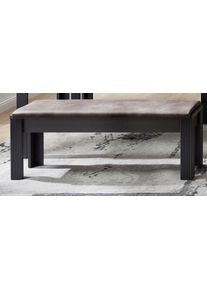 Sitzbank Innostyle "Jasmin", grau (graphit, graphit), B:126cm H:48cm T:43cm, Schaumstoff: 100% Polyurethan;Strukturstoff (100% Polyester), Sitzb&auml;nke, Sitzbank, Breite 126 cm