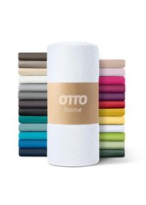 Spannbettlaken OTTO HOME "PAPRIKA Microfaser-Jersey und warme Fleece-Qualit&auml;t", wei&szlig;, B:90cm L:200cm, Microfaser-Fleece, Obermaterial: 100% Polyester, Bettlaken, Spannbettlaken, Bettlaken Laken Spannbettuch, schnelltrocknend