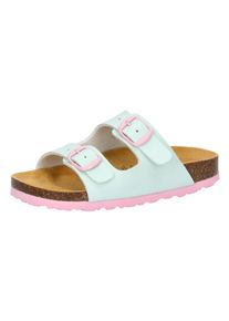Pantolette Lico "Pantolette Bioline Kids", M&auml;dchen, Gr. 26, gr&uuml;n, Synthetik, Schuhe Pantolette