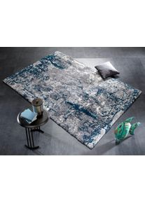 OCI DIE TEPPICHMARKE "JUWEL LIRAY, auch als L&auml;ufer und in Rund" quadratisch 20 mm H&ouml;he Kurzflor, Wohnzimmer, Marmor Optik, Hoch Tief Effekt, dichte Qualit&auml;t