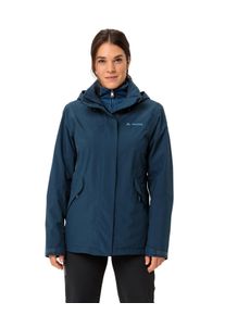 3-in-1-Funktionsjacke VAUDE "WOMEN'S ROSEMOOR 3IN1 JACKET II", Damen, Gr. 48, blau (schwarz sea), Obermaterial: 100% Polyester. Futter: 100% Polyester, normal, Jacken 3-in-1-Funktionsjacke, wasserdicht, winddicht, atmungsaktiv