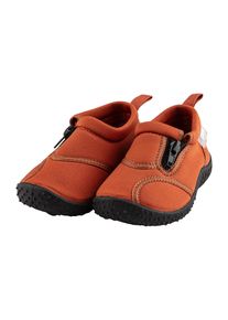 Badeschuh Sterntaler "Badeschuhe Zipper", Jungen, Gr. 28, braun (lehmbraun), Obermaterial: 100% Synthetik synthetic., Schuhe Badeschuh