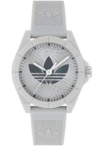 Quarzuhr adidas originals "PROJECT FOUR", grau (hellgrau), Armbanduhren, Damen, Quarzuhr, Armbanduhr, Herrenuhr, Damenuhr,Resinarmband,wasserabweisend bis 5 bar