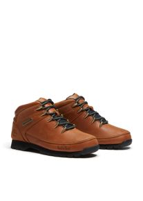 Schn&uuml;rboots Timberland "EURO SPRINT - MID LACE BOOT", Herren, Gr. 41, braun (wheat full grain w schwarz), Leder, Schuhe Schn&uuml;rboots, Winterstiefel, Schn&uuml;rstiefel, Winterschuhe